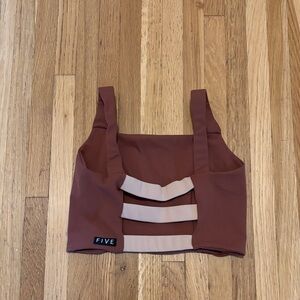 Five Set- Capri Leggings/Strappy Crop Top. Size S